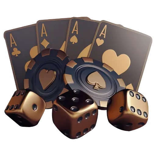 Playing cards and slot machine icon for game selection